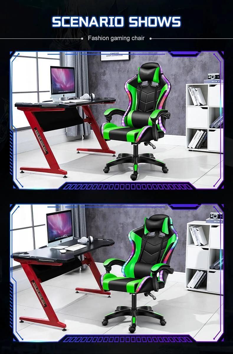 CE Approval Office Racing Computer PC Modern Ergonomic Swivel Leather Cheap Wholesale Game High Quality OEM Reclining Gaming Chair