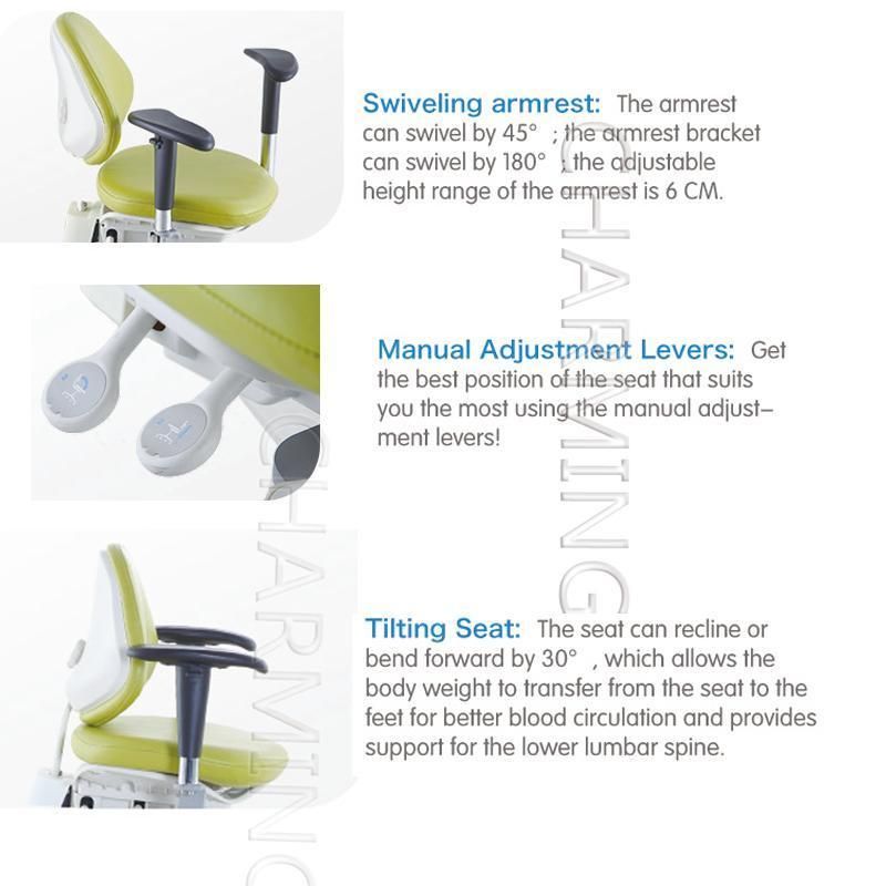 Dental Equipment Microscope Stool Chair Doctor Stool Ergonomic Saddle Chair