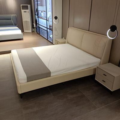 Khaki 2230*1640*1020 mm 1.5 M Width Version Wooden Bed for Bedroom