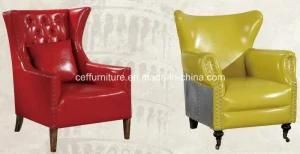 Aluminium Leather Hotel Furniture Chaise Leisure Lounge Chair