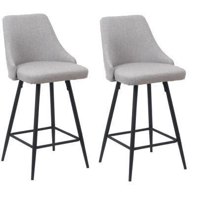 Hot Sale Metal Frame Bar Stools High Quality Steel Bar Chairs with Leather Seat