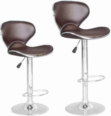 Height Adjustable Swivel Bar Chair with Footrest