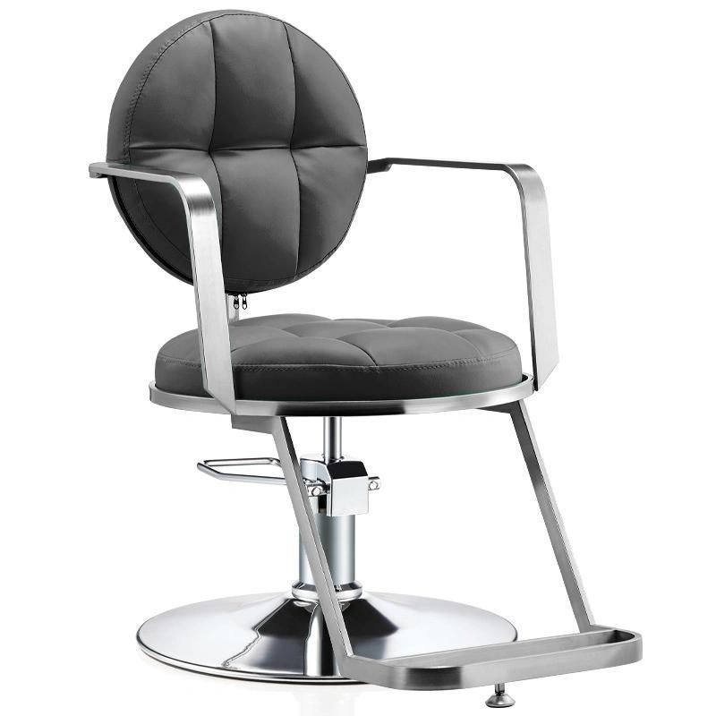 Hl-7248b Salon Barber Chair for Man or Woman with Stainless Steel Armrest and Aluminum Pedal