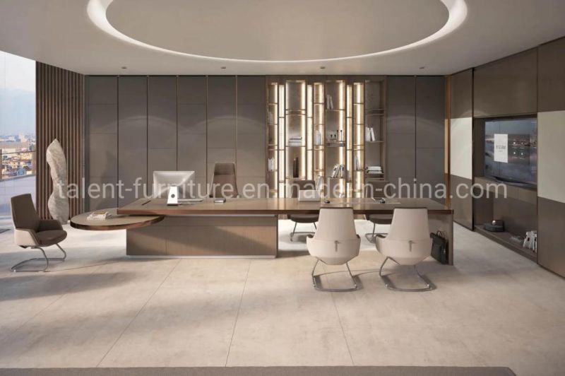 Modern Design Luxury Office Table Executive Desk Wooden Furniture