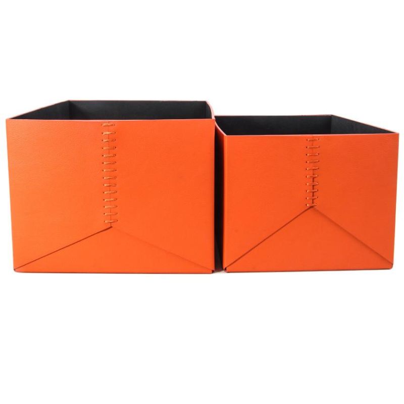 Leather Cloakroom Storage Box Storage Box Custom Drawer Leather Box Household Clothes Storage Box Drawer Box