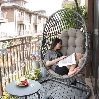 China Factory Modren Home Outdoor Rattan Furniture Garden Swing Chair