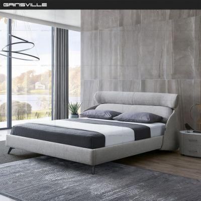 Customized China Modern Home Furniture Wall Bed King Bed Leather Bed Gc1725