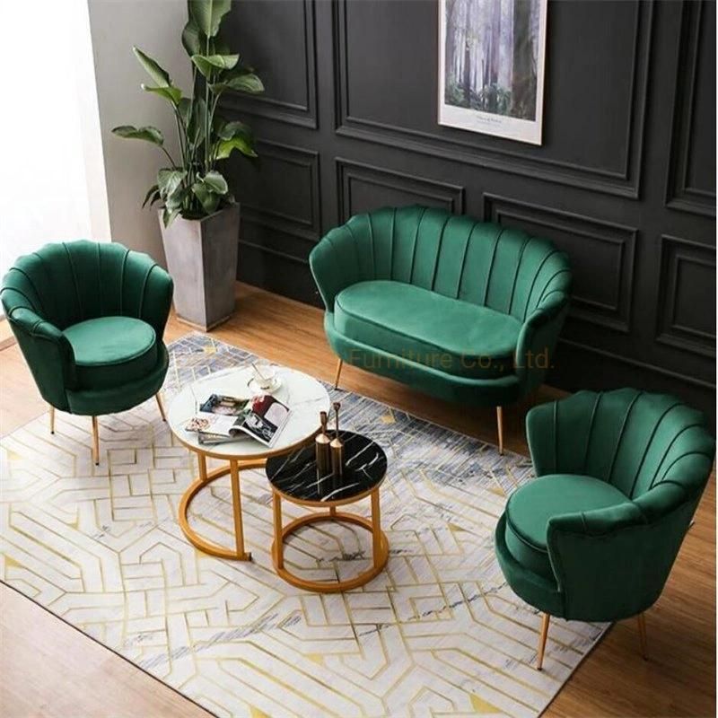 Modern Elegant Commercial PU Leather Cassette Golden Metal Sofa Hotel Chair Wooden Sex Sofa Chair Luxury China Factory Accent Chairs Furniture