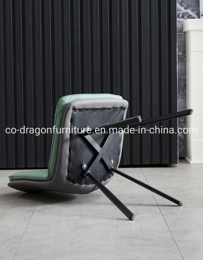 China Wholesale Dining Furniture Steel Legs Dining Chair with Leather