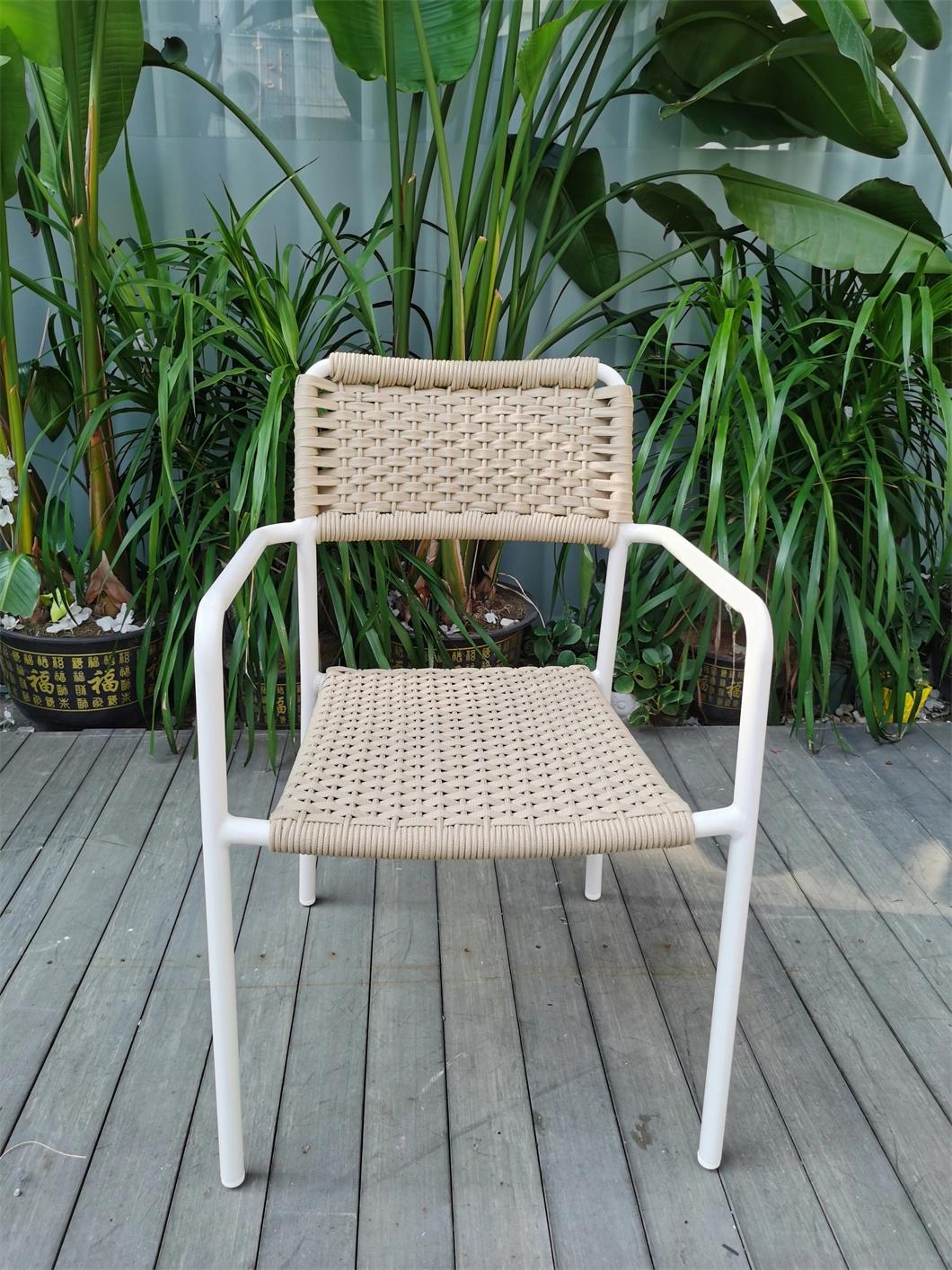 Outdoor New Style Wooden Garden Patio Outdoor Rattan Furniture Chair