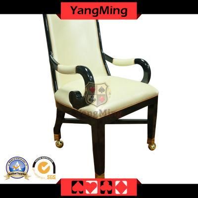 Metal Pulley Table and Chair with Armrests Baccarat Dragon and Tiger Card Gaming Table Chair Ym-Dk09