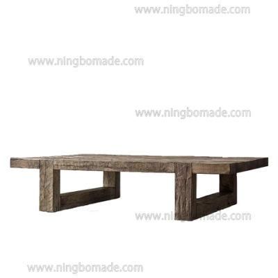 Rough-Hewn Planks Furniture Rustic Nature Reclaimed Oak Coffee Table