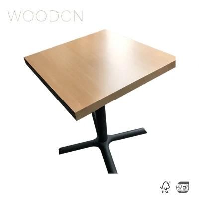 Solid Beech Wood Veneer Wooden Leather Style Coffee Table Top