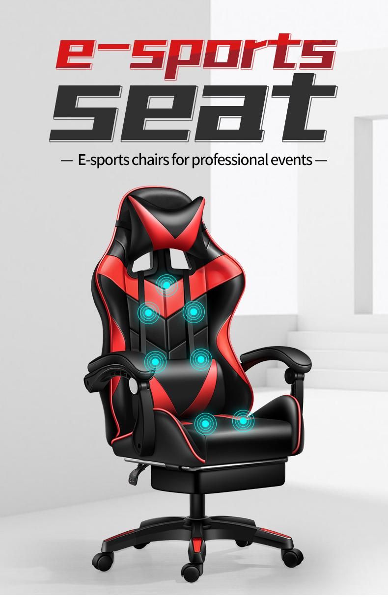 CE Approval Cheap Office Furniture Modern Chair Game Ergonomic Game Chair Massage Game Racing Footrest Chair