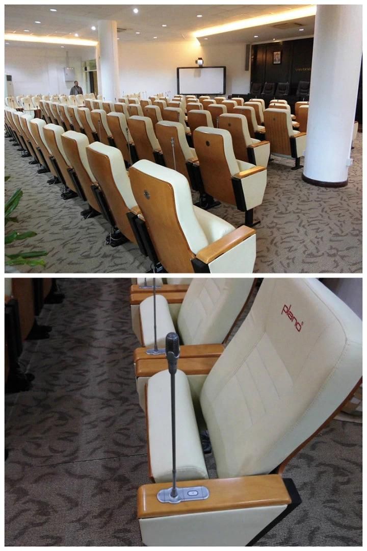Hongji Built in Microphone System Auditorium Conference Chair