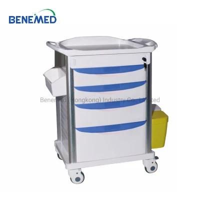 Cheap Price Hospital Clinic Furniture ABS Medical Trolly Durg Cart