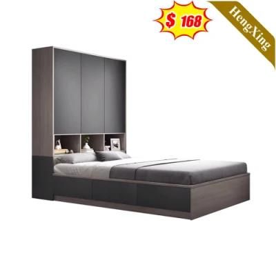 Wooden Clothes Wardrobe Massage Beds Mattress Combination Leather King Bed Home Bedroom Furnitures