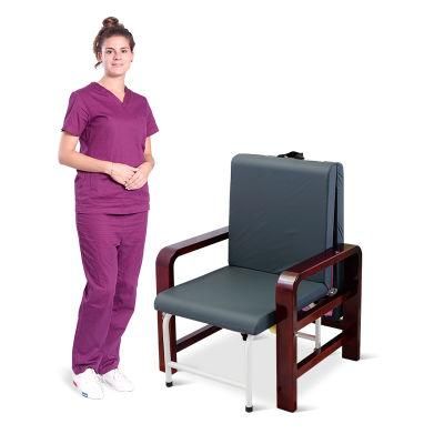 Hospital Luxury Wooden Accompany Chair Bed
