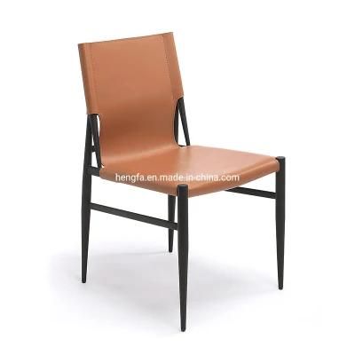 Wholesale Luxury Nordic Indoor Home Furniture Restaurant Leather Dining Chair