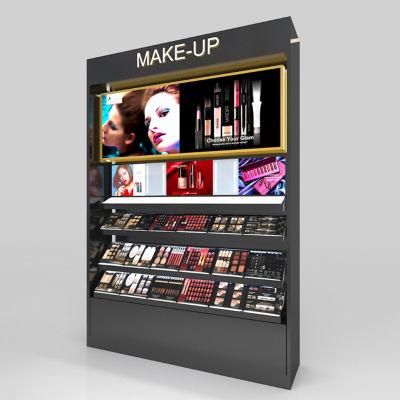 Custom Retail Store Various Style Fashionable Makeup Display Showcase with LED Lights