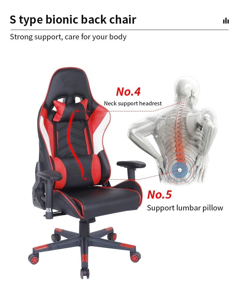 Gaming Moves with Monitor LED Sillas Massage Gaming Chairs Ingrem China Chair Ms-922