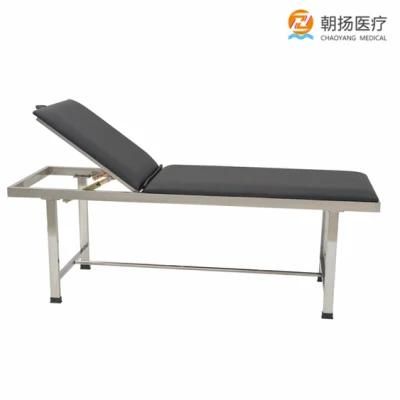 Cheap Hospital Back Adjustable Patient Examination Table Clinical Exam Couch for Clinic