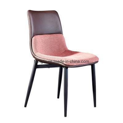 Modern Luxury Living Room Furniture Leather Fabric Cushion Dining Chairs