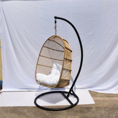 Wholesale Patio Rattan Hammock Garden Steel Swing Chair for Outdoor Furniture
