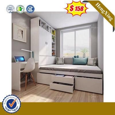 Home Portable Foldable Wooden Bedroom Furniture Wardrobe Cabinets Mattresses Children Kid Bunk Folding Bed