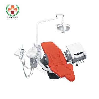 Sy-M005c Professional Microfiber Leather Electric Dental Chair Unit with Mobile Cart