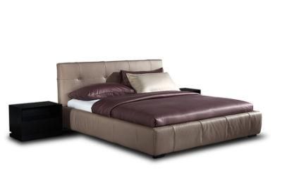 Italian Design Leather Bed Frames Queen Size Bed