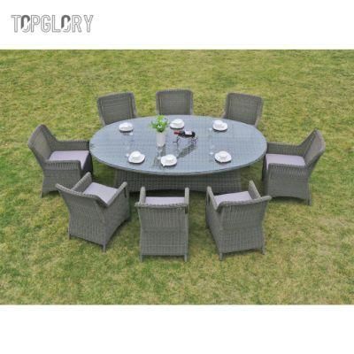 2022 Modern Design Outdoor Restaurant Weather Resistant Rattan Dining Chairs and Table