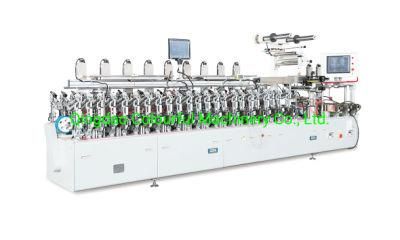 PUR Hot Melt PVC/CPL Wrapping Machine with Memory of 1000 Kinds of Wrapping Shape Saved