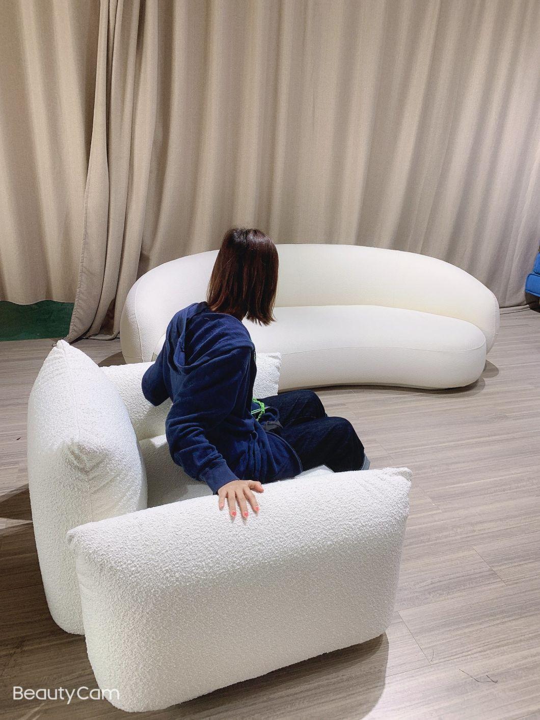 2021 New Design Hotel Abnormal Shape Sofa Banana Shaped Sofa Couch