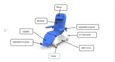 Phlebotomist Chair Electric Hospital Phlebotomy Blood Draw Chair