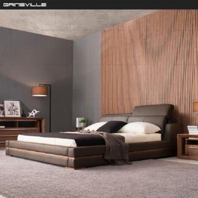 Gainsville Modern Furniture Bed Wall Bed King Bed Double Bed Leather Bed Gc1631A