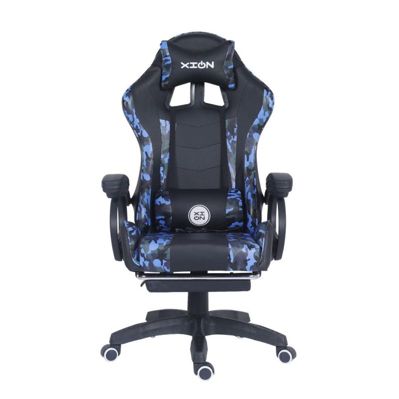 Best Gamer Chair with Vibrating Massage Lumbar Pillow Racer Gaming Chair (MS-918-2)