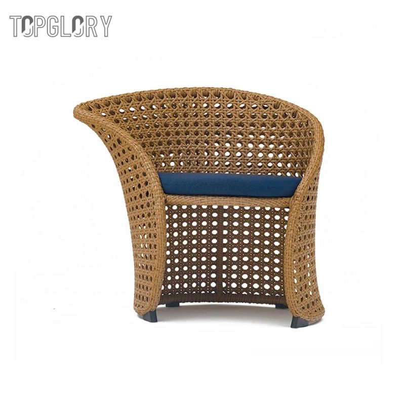 Hot Sale New Design Modern Hotel Outdoor Patio Rattan Garden Furniture High Back Chair