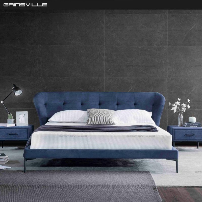 Hot Sale Latest Modern Design Beds King Double Bed Sofa Bed Upholstered Bed Home Furniture Bedroom Furniture in Classic Style