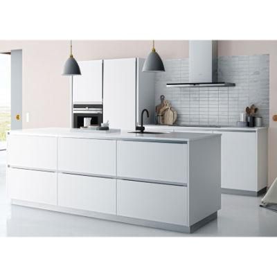 Custom Prefab MDF Waterproof Modern High End White Shaker Kitchen Cabinet