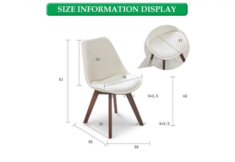 Furniture Modern Furniture Home Furniture Nordic Contemporary Modern Luxury White PU Leather Cushion Fully Upholstered Wood Tulip Dining Room Chair