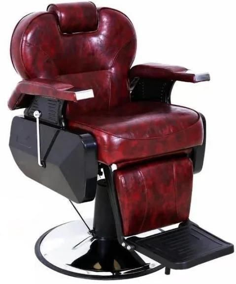 Hl-9281 Salon Barber Chair for Man or Woman with Stainless Steel Armrest and Aluminum Pedal