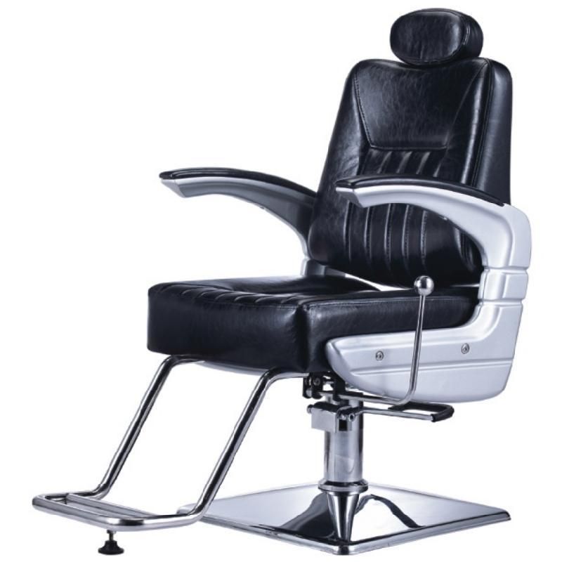 Hl-1177 Salon Barber Chair for Man or Woman with Stainless Steel Armrest and Aluminum Pedal