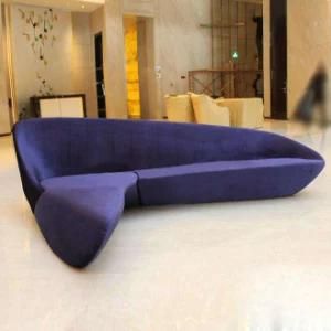 Y163 Fiberglass Moon Shape Sofa Leather Sofa Recliner Furniture Recliner Chair Sofa