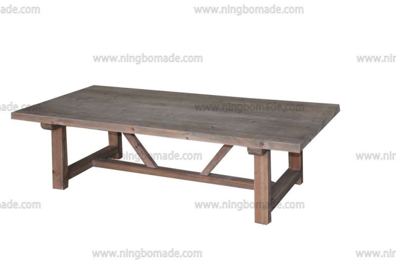 Nordic Country Farm House Design Furniture Old Nature Reclaimed Fir Wood Kd Coffee Table