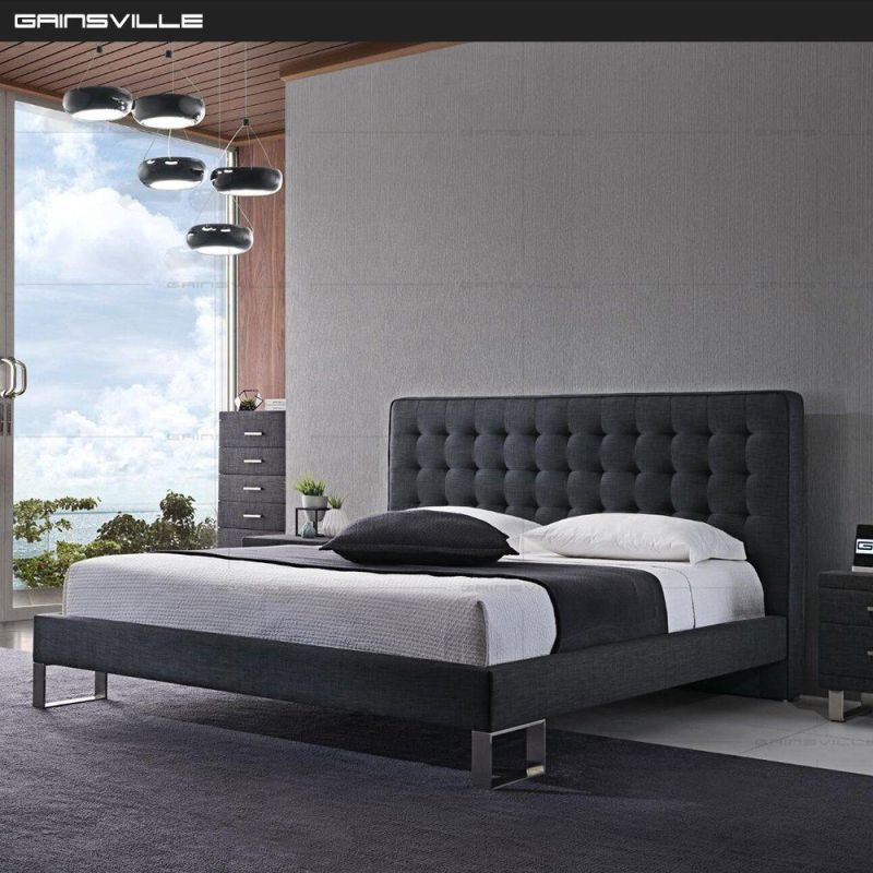 Classical Design American Style King Bed Soft Bed Bedroom Furniture with Storag Gc1633