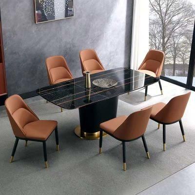 Leisure Home Furniture Upholstered Modern Leather Dining Chairs
