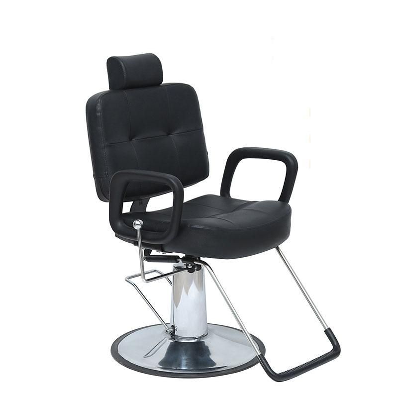 Hl-1192 Salon Barber Chair for Man or Woman with Stainless Steel Armrest and Aluminum Pedal