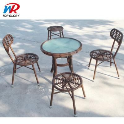 Garden Wicker Patio Aluminum Steel Frame Outdoor Furniture Rattan Chair Garden Sets