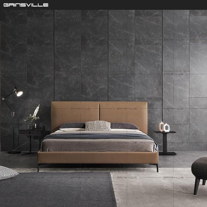 Hot Sale New Upholstered Leather Bed Home Furniture Modern Bedroom Furniture in Italy Style Hot Sale New Wall Bed Sofa Bed King Bed Double Wall Bed